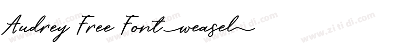 Audrey Free Font字体转换